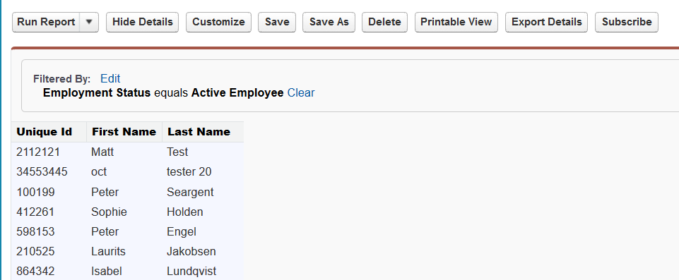 Creating a snapshot report